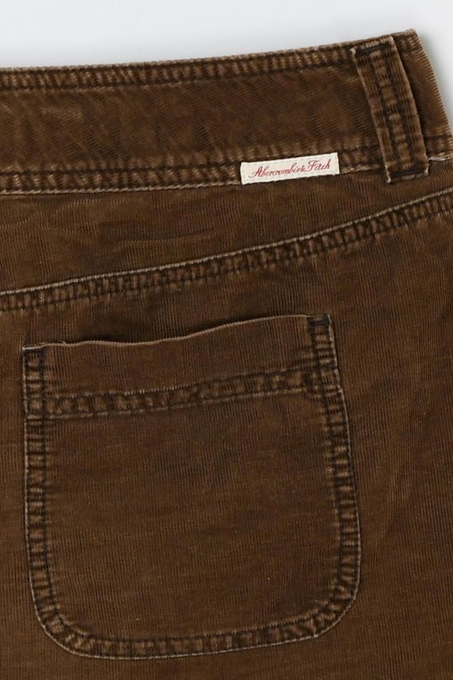 Vintage Y2k Abercrombie & Fitch Corduroy Low-Rise Mini Skirt #3