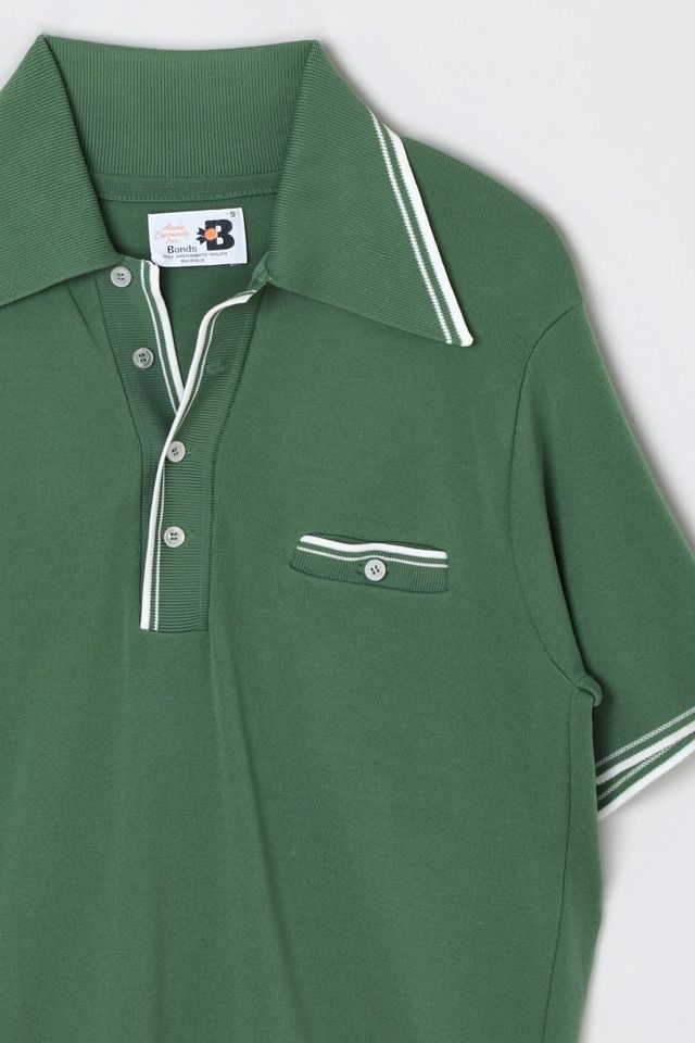 Vintage 70s Green Knit Polo #2