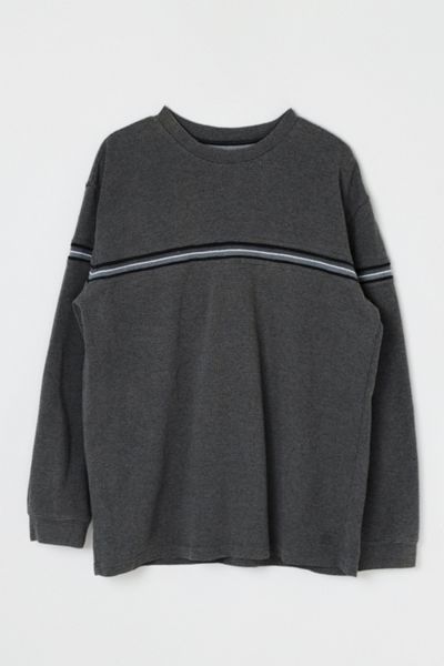 Vintage Y2k Dark Gray Stripe Top