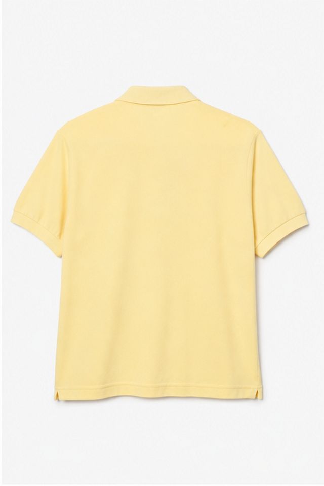 Vintage Lacoste Cropped Soft Yellow Pique Polo #3