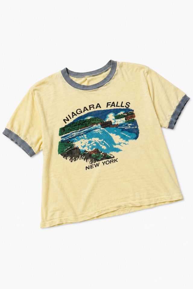 Vintage Cropped Niagara Falls Ringer Tee #2