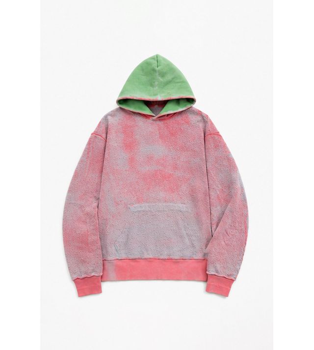 NOTSONORMAL Sunfaded Green Pink Hoodie #1
