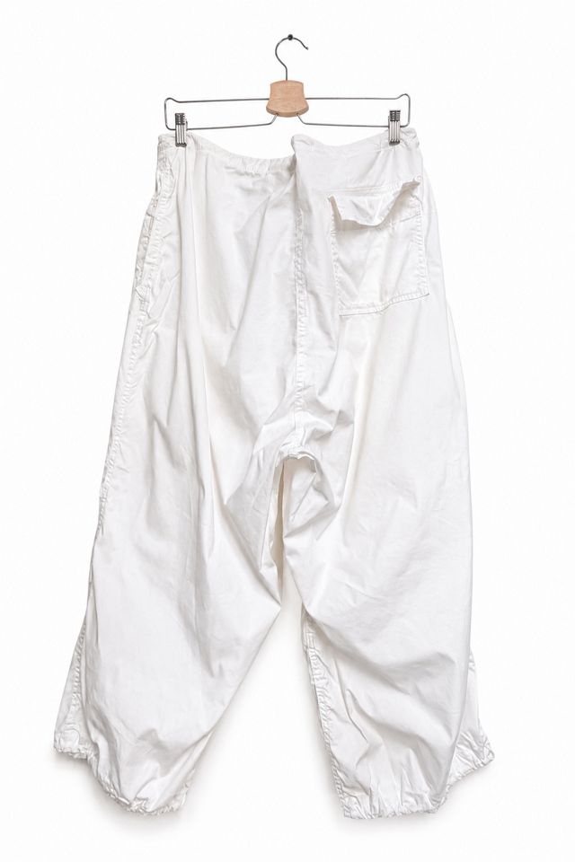 Vintage White Parachute Surplus Baggy Pants #2