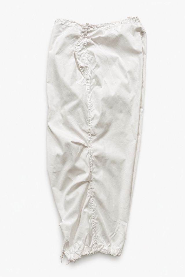 Vintage White Parachute Surplus Baggy Pants #3