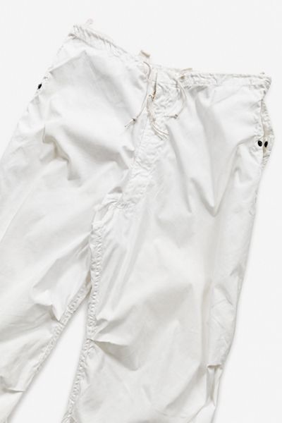 Vintage White Parachute Surplus Baggy Pants