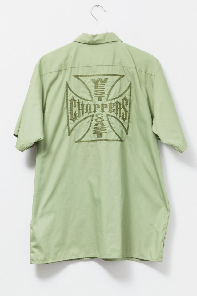 Vintage Y2K West Coast Chopper Embroidered Button-Up Shirt #1