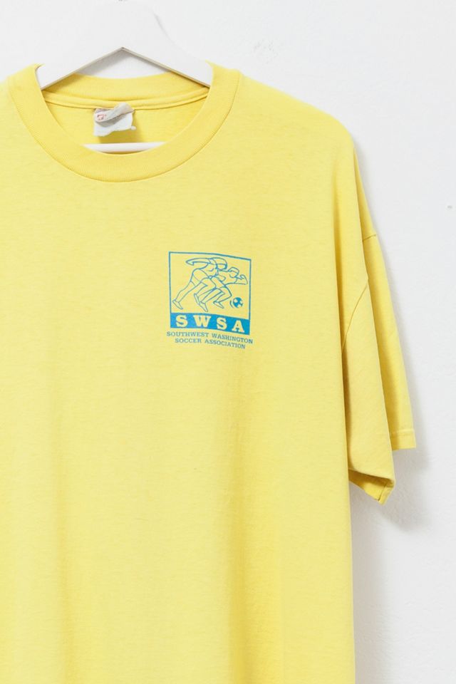 Vintage 1990s Distressed Soccer Graphic T-Shirt #2