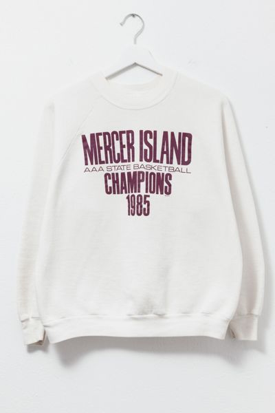 Vintage 1980s Distressed Raglan Graphic Sweatshirt