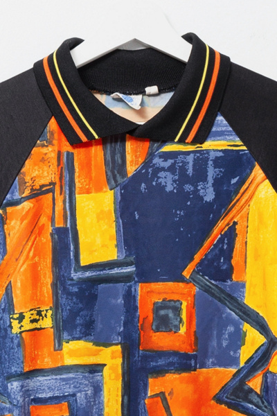 Vintage 1990s Print Soccer Goalie Jersey