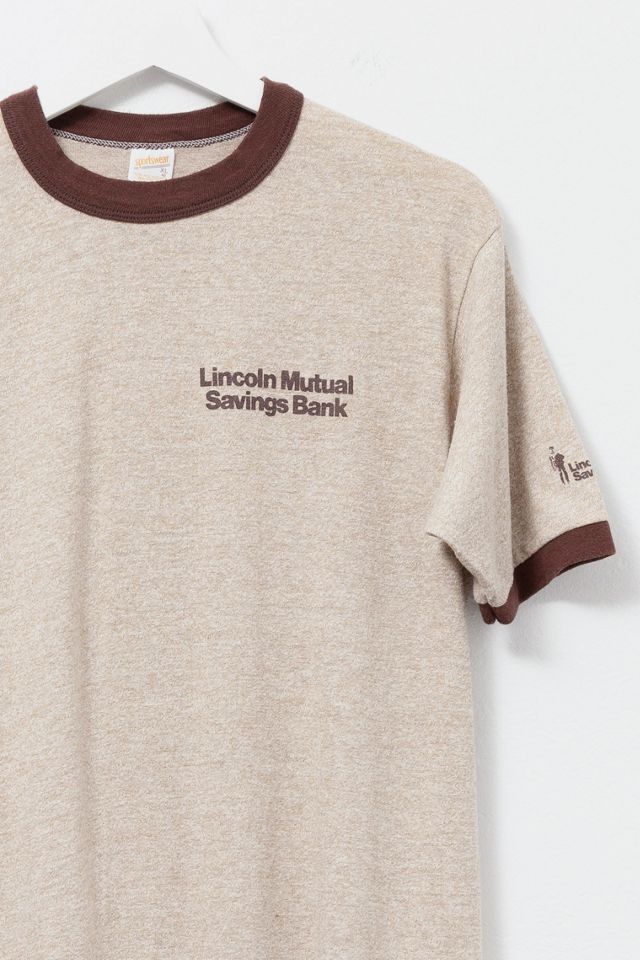 Vintage 1980s Brown Ringer Graphic T-Shirt #2