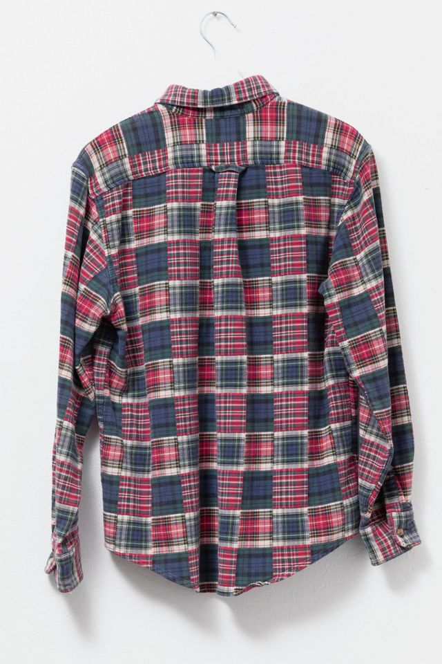 Vintage 1990s Patchwork Heavyweight Button-Up Shirt #1