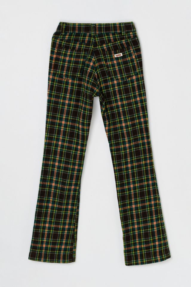Vintage Y2k Miss Sixty Plaid Flare Wool Trousers #1