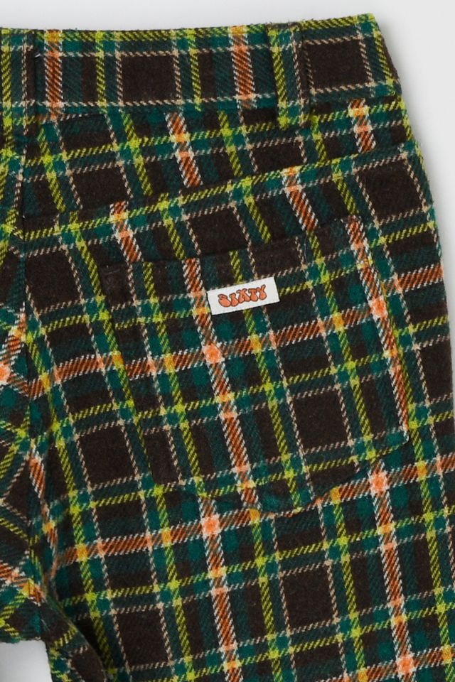 Vintage Y2k Miss Sixty Plaid Flare Wool Trousers #3