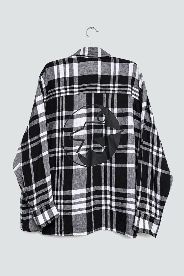 Our Legacy Workshop x Stussy Black Linen Plaid Shirt #1