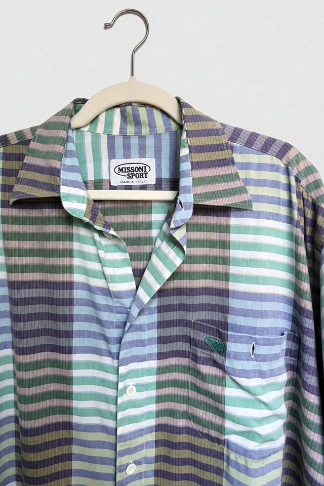 Vintage Missoni Sport Madras Plaid Shirt #2