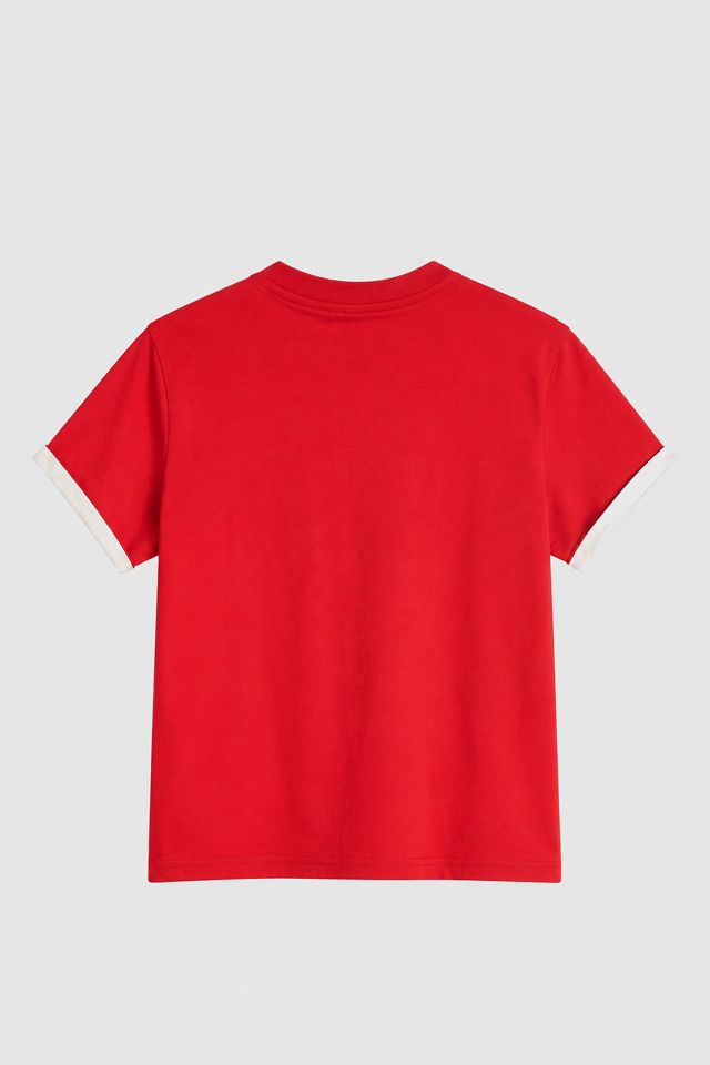 Wales Bonner Horizon Red Baby Tee #1