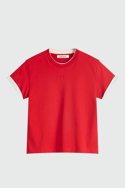 Wales Bonner Horizon Red Baby Tee