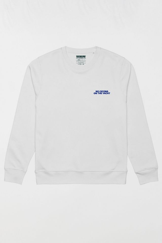 The Refined Spirit No Crying on the Yacht  Crewneck Sweatshirt #1