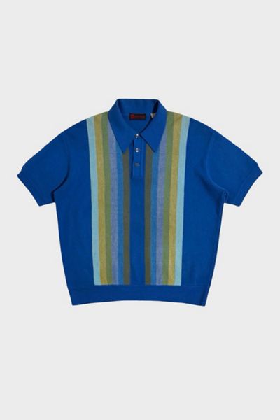 Vintage 1950's Cropped Striped Polo Shirt