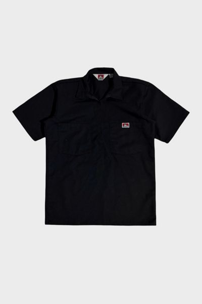 Vintage 1990's Ben Davis Cropped Half Zip Work Shirt