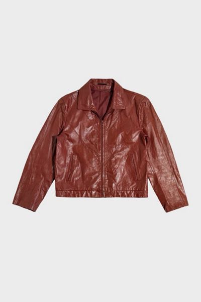 Vintage 1970's Cropped Western Leather Jacket