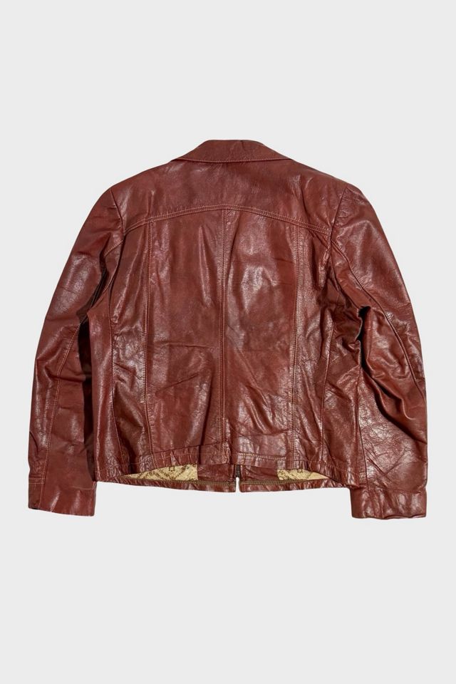 Vintage 1970's Leather Lined Western Jacket #1