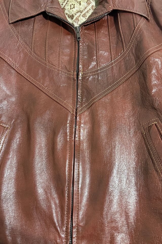 Vintage 1970's Leather Lined Western Jacket #4