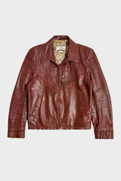 Vintage 1970's Leather Lined Western Jacket