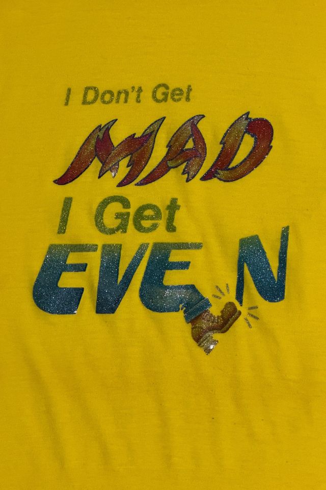 Vintage 1970's Getting Even Graphic T-Shirt #1