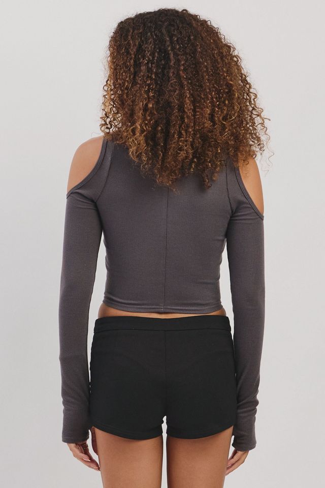 Personal Code Faye Ribbed Zipper Top #4