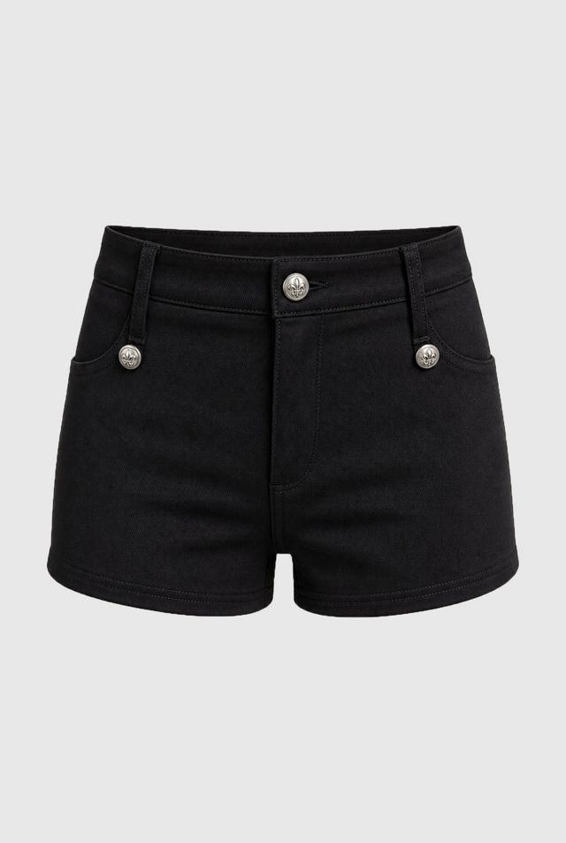 Personal Code Napoleon Military Button Tab Shorts #1