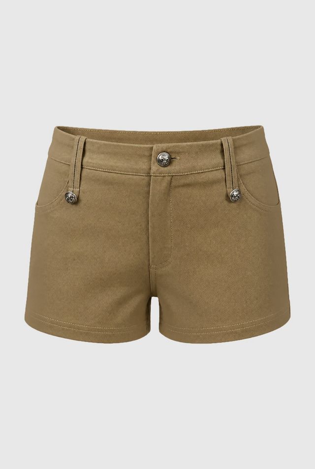 Personal Code Napoleon Military Button Tab Shorts #1