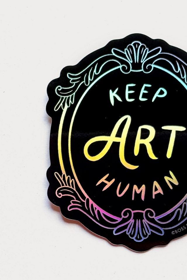 Boss Dotty Keep Art Human Holographic Sticker #1