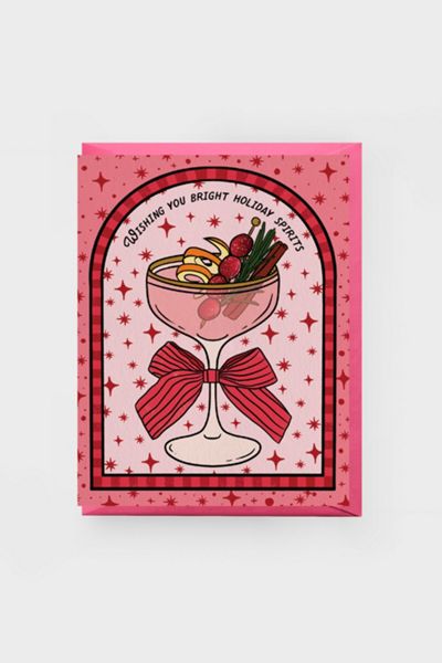 Boss Dotty Bright Holiday Spirits Card
