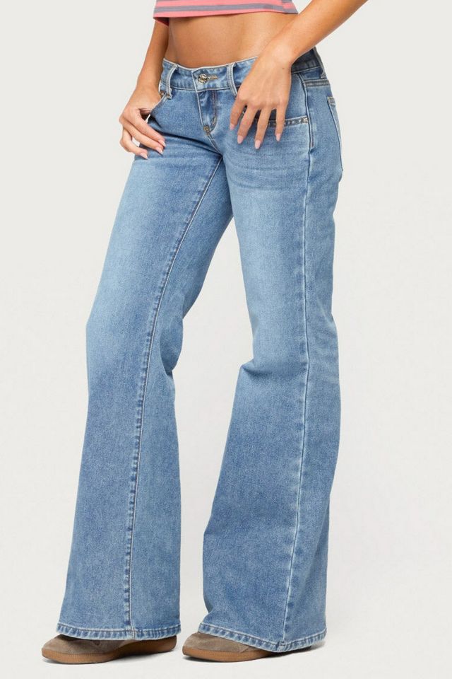 Edikted Girla Low Rise Wide Leg Jeans #3