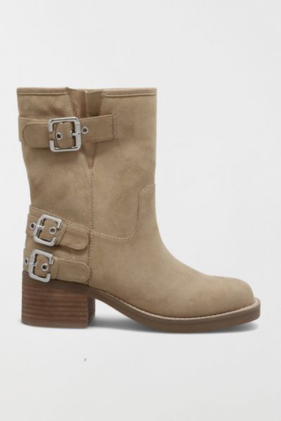 MIA Averie Suede Buckle Moto Boot