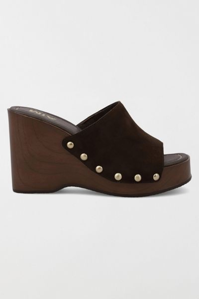 MIA Estefany Suede Studded Platform Mule