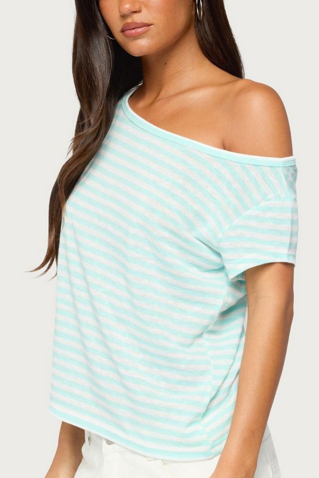Edikted Chanelle Off Shoulder Striped Top #2