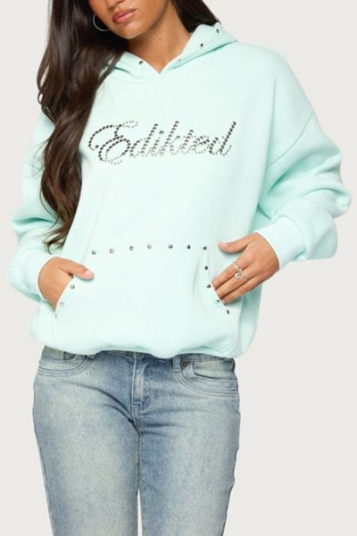 Edikted Edikted Rockstar Studded Hoodie