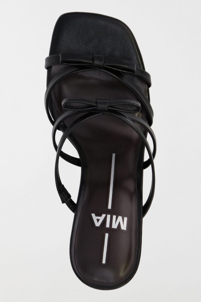 MIA Sonja Leather Bow Heeled Sandal #3