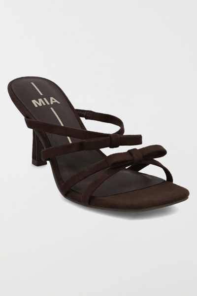 MIA Sonja Suede Bow Heeled Sandal