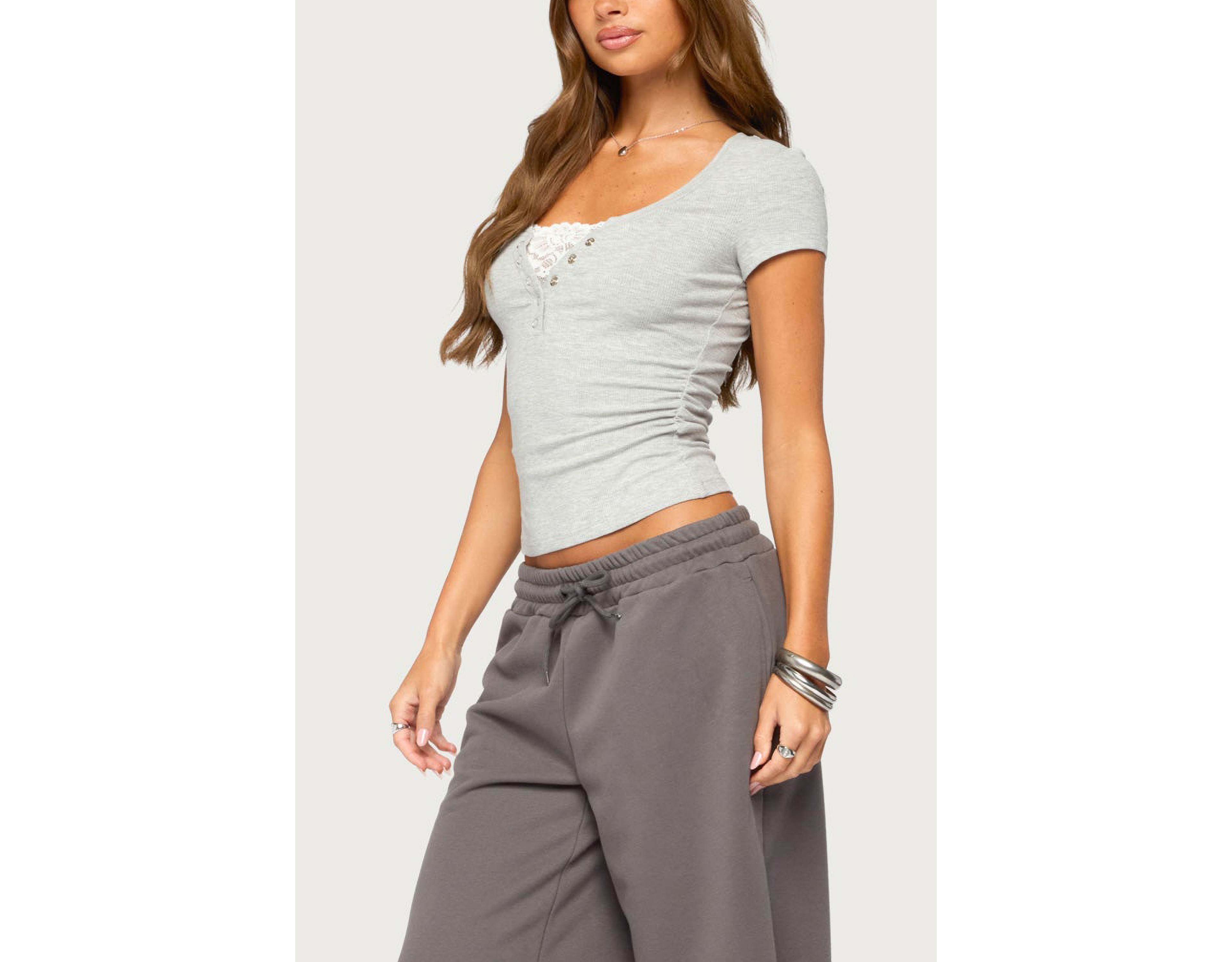 Edikted Ginni Lacey Henley Top