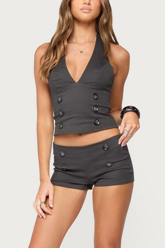 Edikted Leala Button Halter Top #3