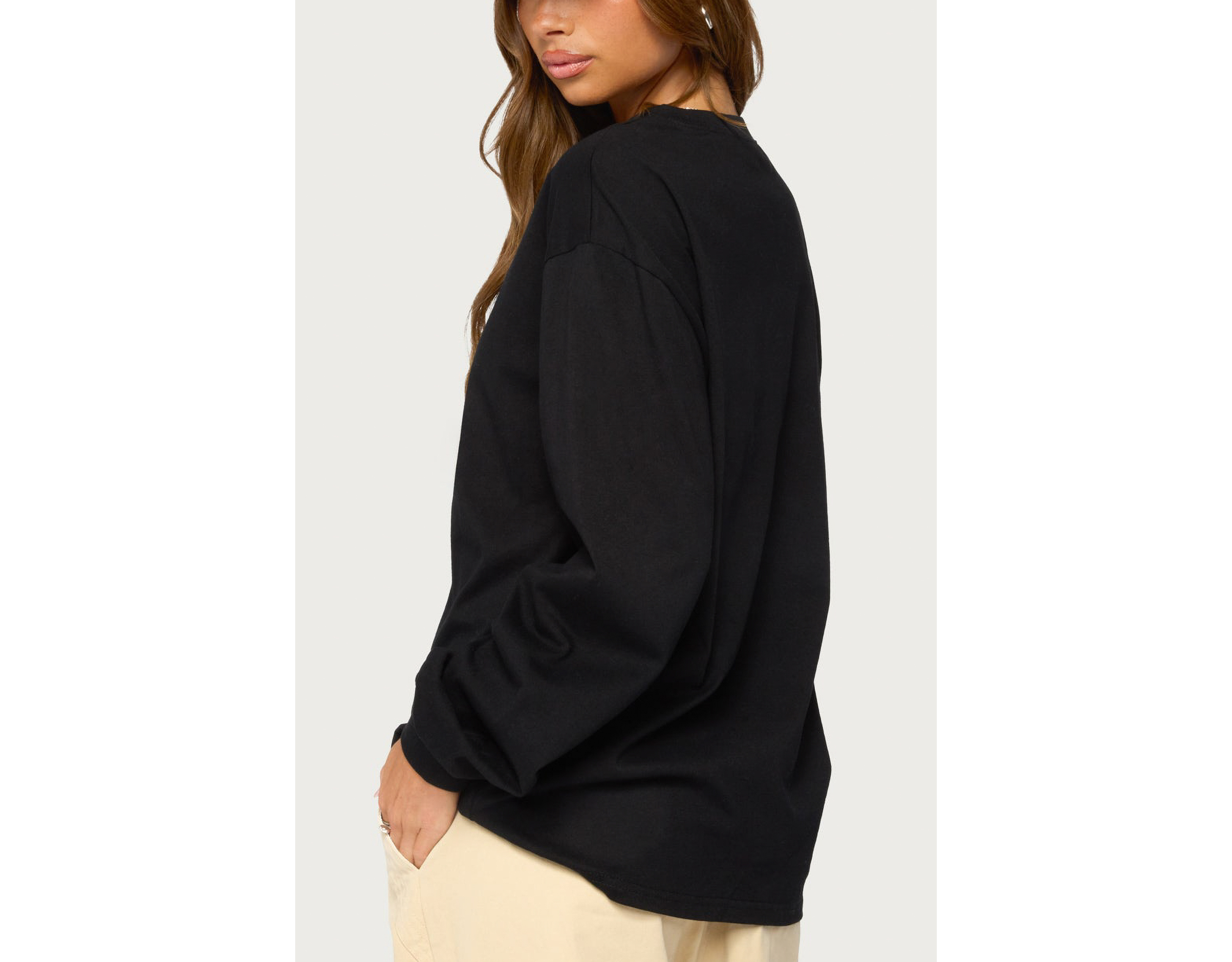 Edikted Loving La Long Sleeve Top