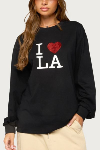 Edikted Loving La Long Sleeve Top