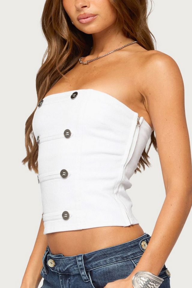 Edikted Tanda Napoleon Strapless Top #2