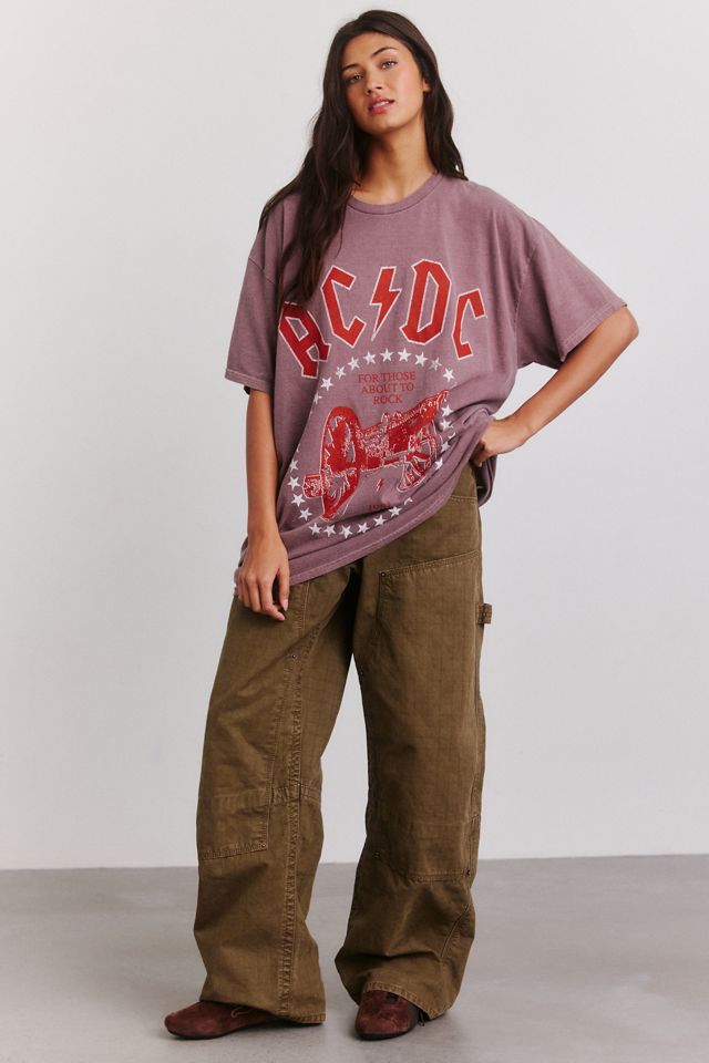 ACDC Those About To Rock Graphic Oversized Tee #1