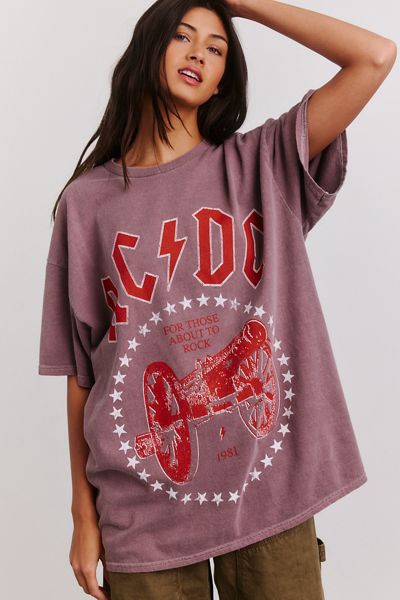 ACDC Those About To Rock Graphic Oversized Tee