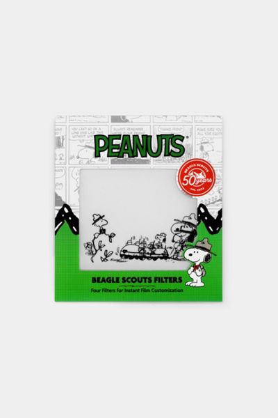 Peanuts Beagle Scouts Photo Filters for Instant Film Cameras (4-Pack)