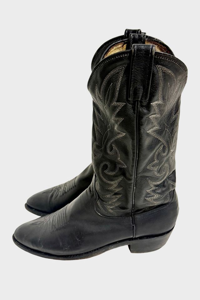 Vintage 1970's Dan Post Embroidered Cowboy Boots #1